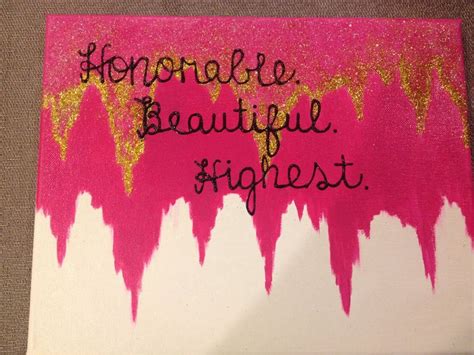 Honorable Beautiful Highest Kd Canvas Crafts Diy Crafts Kappa Delta