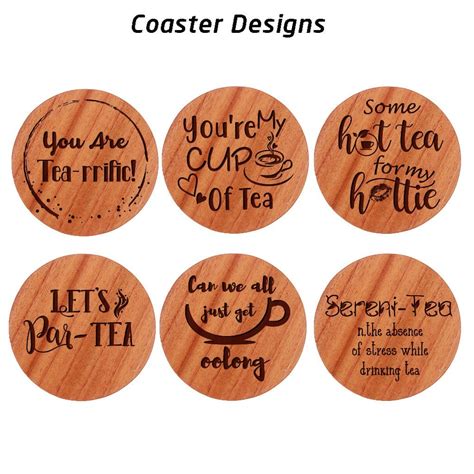 Tea Coaster Tea Coaster Set Wooden Coasters Ts For Tea Lovers