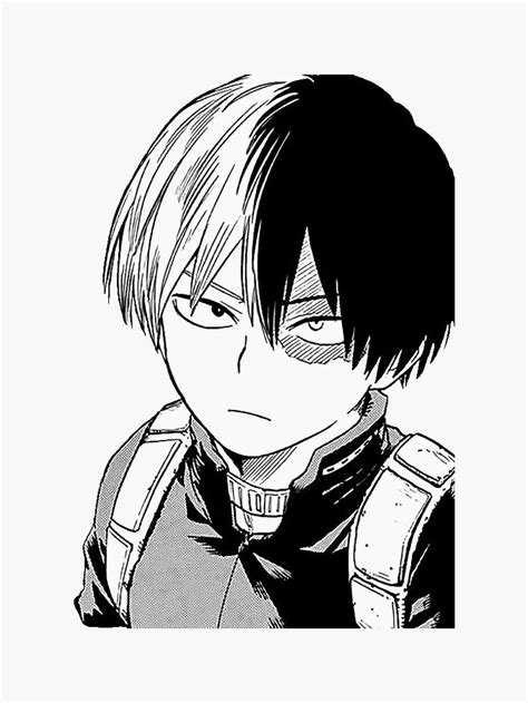 Todoroki Sticker by comedicgolds | Todoroki mangá, Anime character