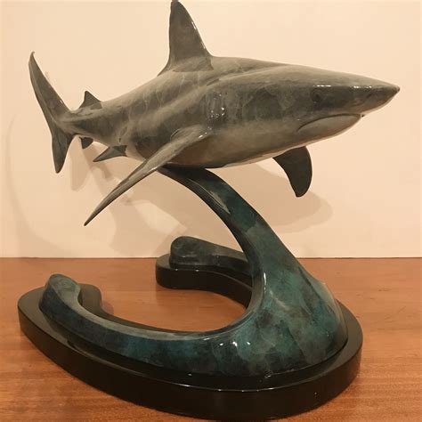 Bronze Reef Shark Fish Sculpture Resin Sculpture Abstract Sculpture