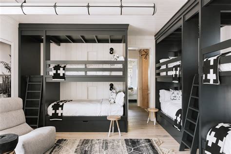 They can both make the kids share a room and each have their own zones. 10 Modern Kids Rooms with Not-Your-Average Bunk Beds