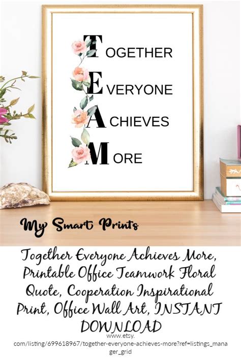 together everyone achieves more printable office teamwork