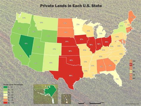 Value Of Private Land In The Us Mapped Vivid Maps