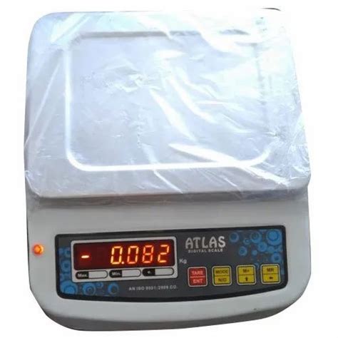 Stainless Steel Atlas 15kg Digital Table Top Weighing Scale Model Number Kea20kgm Capacity