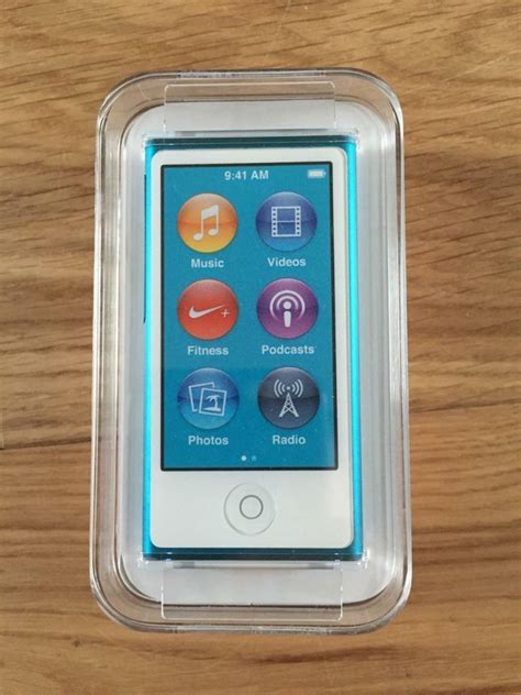 Apple Ipod Nano 16gb 7th Generation Blue Brand New Sealed In