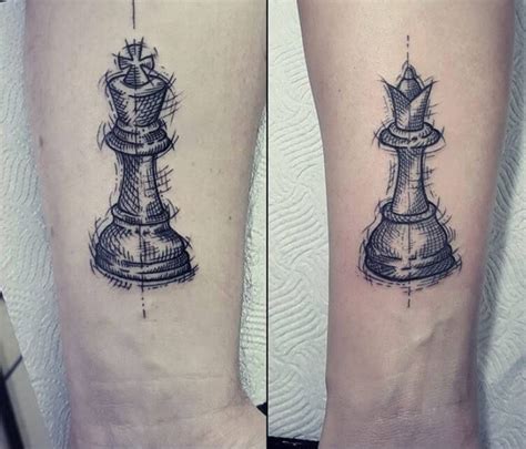 The queen is considered a major piece (like a rook) and is worth nine points. Traditional Knight Chess Piece Tattoo