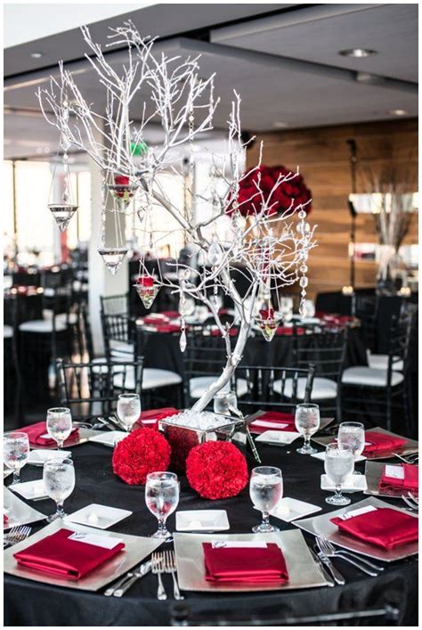 12 Striking Red Wedding Reception Ideas To See More