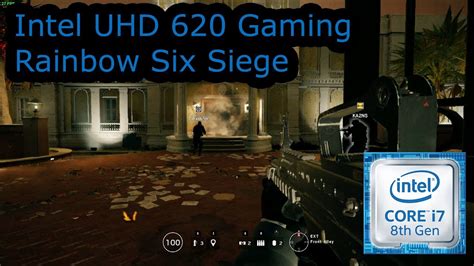 This data is noisy because framerates depend on several factors but the averages can be used as a reasonable guide. Intel UHD 620 Gaming - Rainbow Six Siege - i5-8250U, i5 ...
