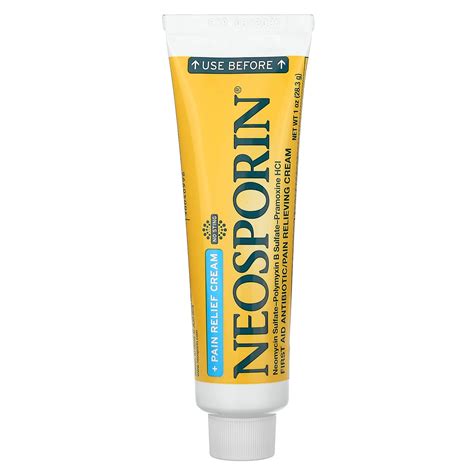 Neosporin, + Pain Relief Cream, 1 oz (28.3 g)