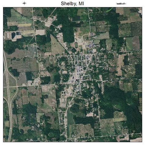 Aerial Photography Map Of Shelby Mi Michigan