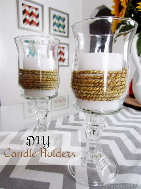 Diy Candle Holders Homey Oh My