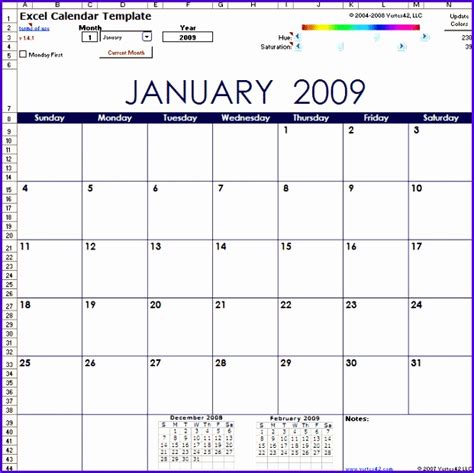 10 Year Calendar Template Excel Excel Templates Excel Templates