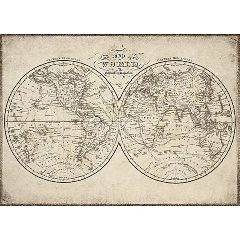 Mappemonde Ancienne Voyage Carte Plan