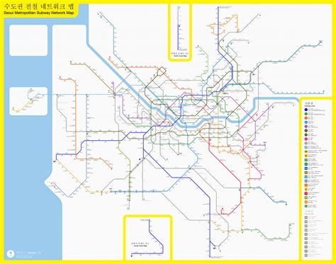 Seoul Metropolitan Subway Metro Maps Lines Routes Schedules