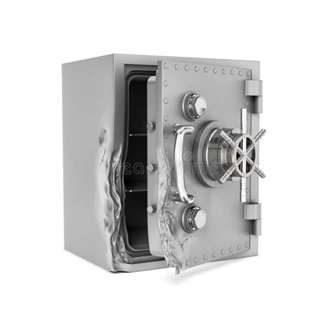Sentry safes are fireproof and made with maximum security measures approved by etl. Rendering Of Open Safe Box With Its Door Broken Isolated ...