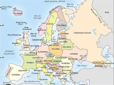 Mapa Da Europa Dados Territoriais E Informações Geográficas Paises