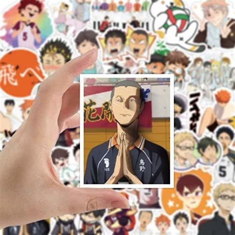 50 Unids Set Haikyuu Pegatinas De Anime Japones Pegati Mercado Libre