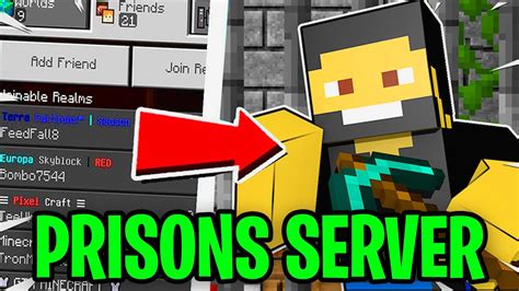 The Best Prison Server For Minecraft Bedrock Edition Mcpe Xbox One
