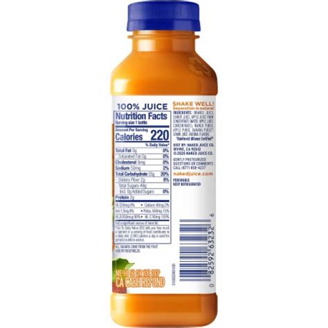 Naked Orange Carrot Mango Juice Blend Fl Oz Foods Co