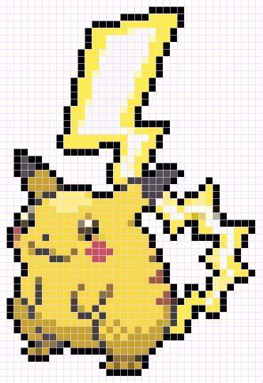 Pixel Art Pokemon Pikachu 31 Idées Et Designs Pour Vous Inspirer En