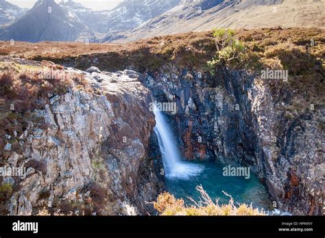 The Beautiful Waterfalls Of The Fairy Pools On The Isle Of Skye In