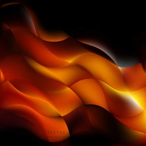 Black Orange Fire Background Design