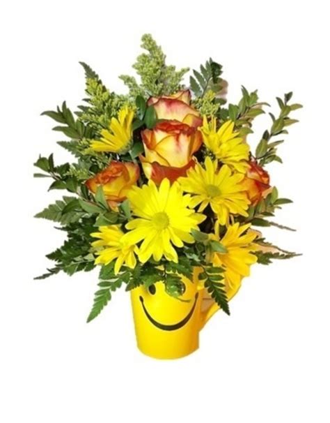 Maybe you would like to learn more about one of these? CERAMIC SMILEY MUG FLOWER ARRANGEMENT - St. Mary's ...