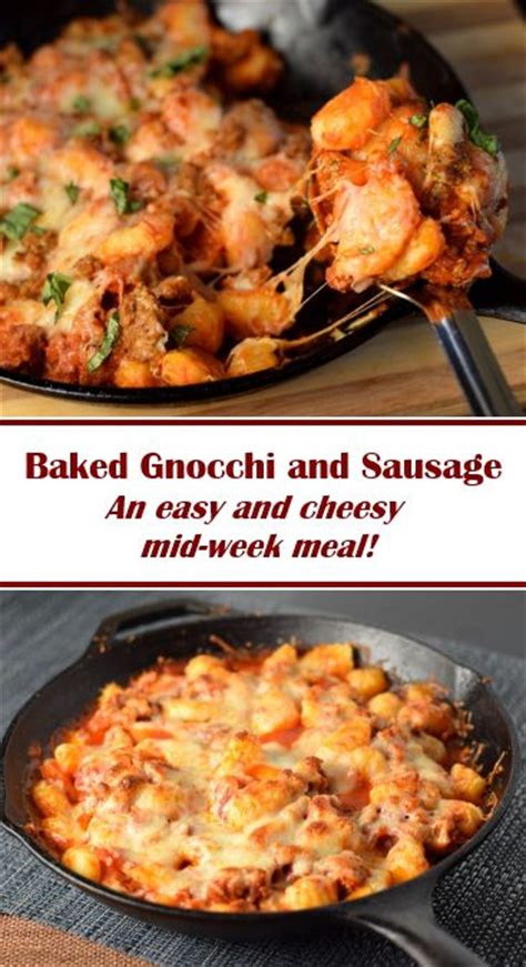 Baked Gnocchi And Sausage Recipe Sausages Baked