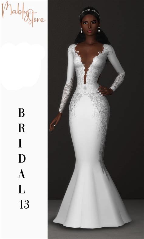 Sims 4 Maxis Match Wedding Dress Inchwebdesign
