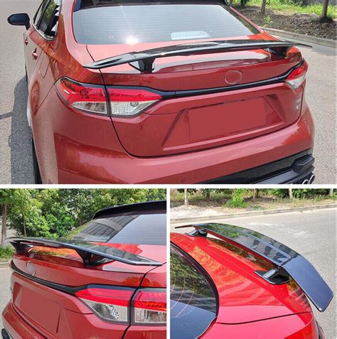 2020 For Toyota Corolla Aircraft Model Tail Trunk Spoiler Wing Lip Trim