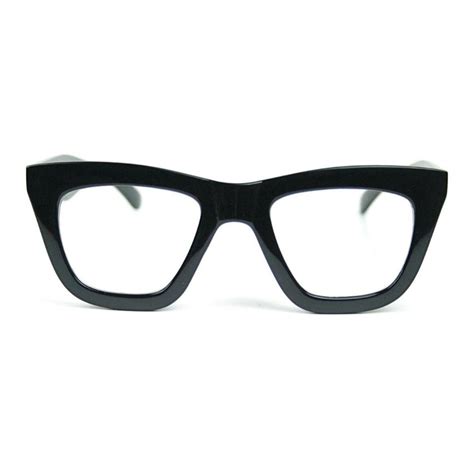 vintage cat eye nerd geek es eyeglasses boho style clear lens black frame 747960253472 ebay