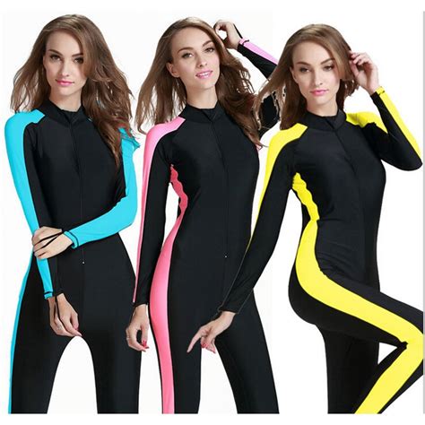 Sbart Upf 50 Female Wetsuit Plus Size Surf Suit Full Body Swimwear