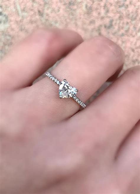 59 Gorgeous Engagement Rings That Are Unique Heart Engagement Rings