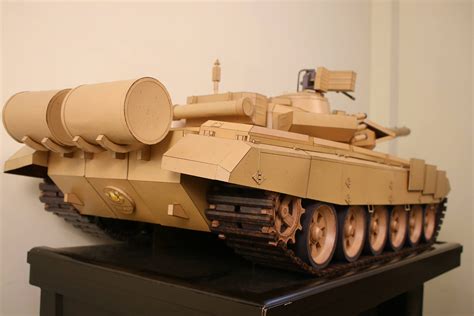 Low Poly Diy T90 Tank Paper Model Create Your Own 3d Etsy India