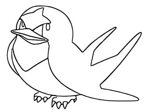 Dibujos para colorear Pokemon - Taillow - Dibujos Pokemon