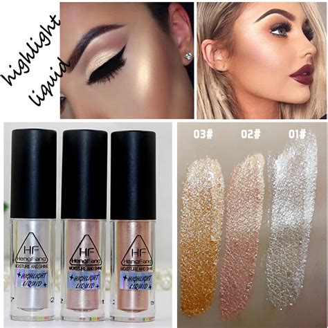 2018 New Brand Makeup Gold Highlighter Liquid Cosmetic Face Contour