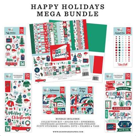 Happy Holidays Mega Bundle Echo Park Paper Co