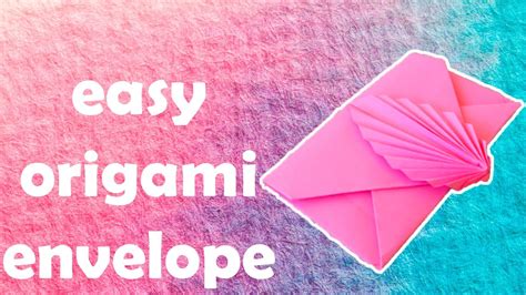 How To Make Easy Origami Envelope Youtube