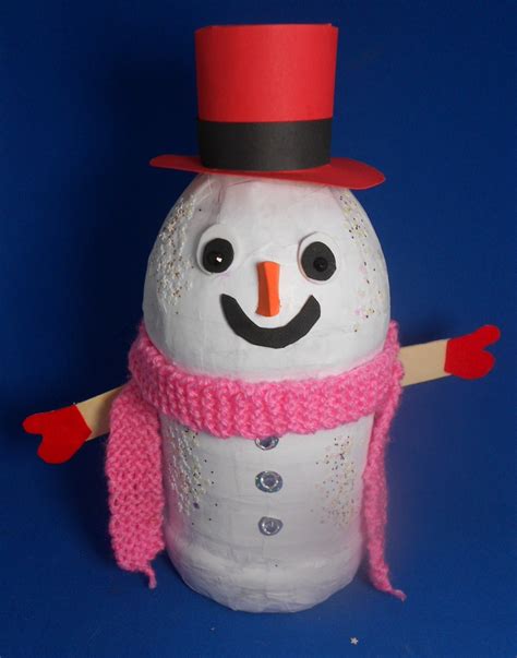 Jamesandmay Arts And Crafts Blog Plastic Bottle Snowman