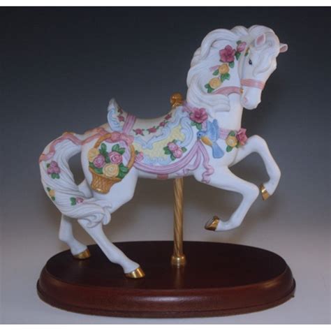 Carousel Statues 1993 Lenox Carousel Rose Prancer Horse Carrusel