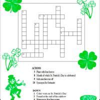 We hope you enjoy your crossword puzzle that you have selected! St. Patrick's Day Crossword Puzzle