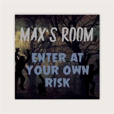 Wall Door Sign Kids Room Sign Custom Wall Sign Maxs Room Stamp Out