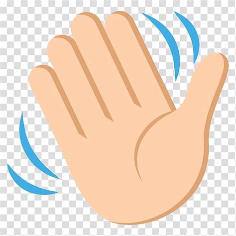 Free Download Hand Waving Wave Emoji Wave Transparent Background