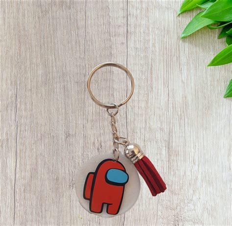 Among Us Keyring Customised Keyring Birthday T Etsy