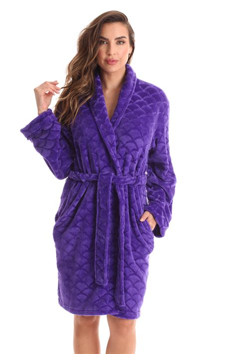 Just Love Solid Kimono Robes For Women Purple 3x