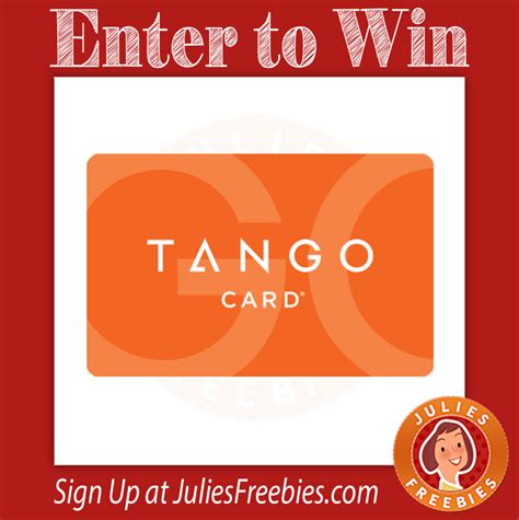 These data are stored in the system, so that if the card the money is credited to the account remains in our system loses. Win a Tango Gift Card - Julie's Freebies