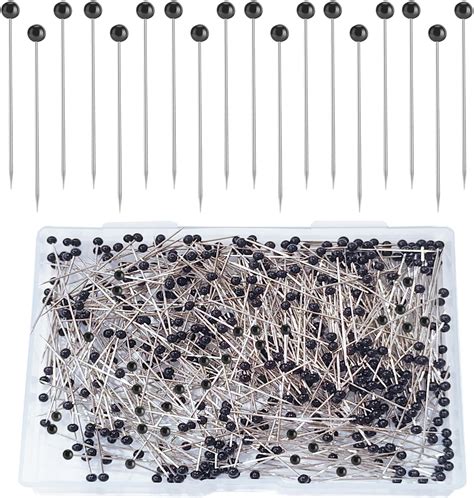 250 Pieces Sewing Pins Ball Glass Head Pins Straight