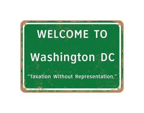 Welcome To Washington Dc Vintage Look Funny Metal Sign Or Etsy