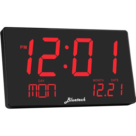 Bluetech Oversized Led Digital Clock Extra Large Display Easy To Read