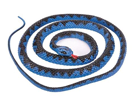 48 Blue European Viper Rubber Snake Toy 48 Rubber Snake By Rockymart